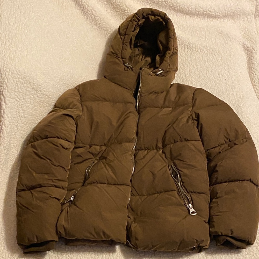 H&M Puffer Jacket, Brown